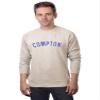 Daxton Compton Sweatshirt Athletic Fit Pullover Crewneck French Terry Fabric, Oat Sweatshirt Royal Letters, 3XL view 1