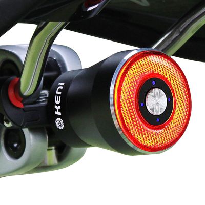 G Keni Smart Brake Sensing Rear Bike Lights, Auto Light Sensing Bike Tail Light, IPX6 Waterproof, Ultra Bright LED Taillights, Rechargeable Safety Road Back Bicycle Lights for Night Riding