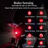 G Keni Smart Brake Sensing Rear Bike Lights, Auto Light Sensing Bike Tail Light, IPX6 Waterproof, Ultra Bright LED Taillights, Rechargeable Safety Road Back Bicycle Lights for Night Riding view 4
