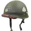 LUCKYYAN Perfect WW2 US Army M1 Green Helmet Replica with Net/Canvas Chin Strap DIY Painting view 1