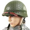 LUCKYYAN Perfect WW2 US Army M1 Green Helmet Replica with Net/Canvas Chin Strap DIY Painting view 2