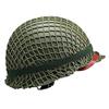 LUCKYYAN Perfect WW2 US Army M1 Green Helmet Replica with Net/Canvas Chin Strap DIY Painting view 3