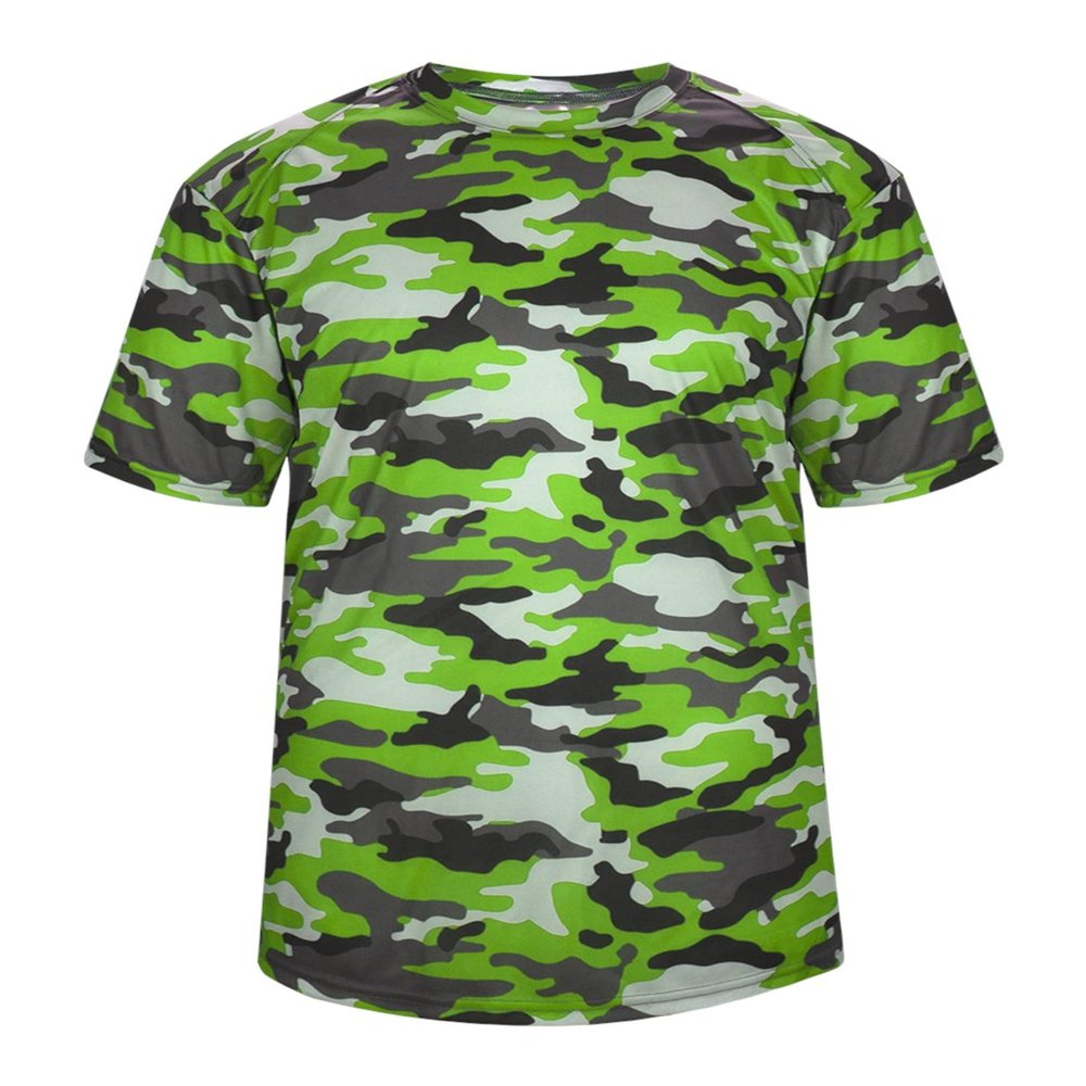 Camo Tee Lime Camo X-Small