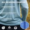Merino.tech Merino Wool Base Layer - Mens 100% Merino Wool Long Sleeve Thermal Shirts Heavyweight, Midweight, Lite with Socks (M, 165 Navy) view 4