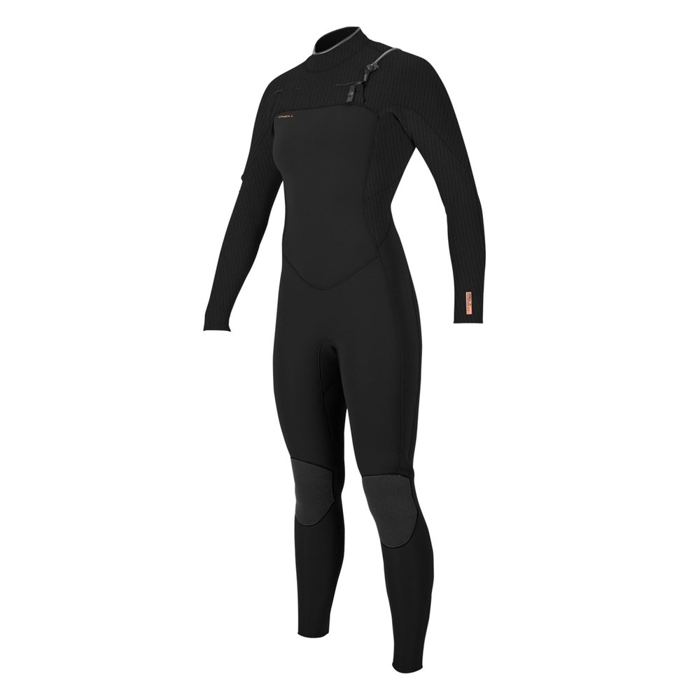 O'Neill Hyperfreak 3/2 mm Chest Zip Full Wetsuit Black/Black 6