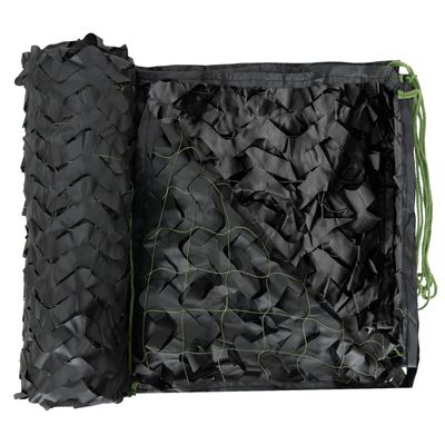 LOOGU Black Camo Netting, 150D Camouflage Net for Sunshade, Camping, Military, Hunting Blind, Party Decorations - 10 x 16.5 Feet
