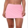 BUBBLELIME 5"/19"/26" XXS-XL Women's UPF 50+ Adjustable Running Skort - A-Line Skirt_LIGHTPINK Medium-5" Inseam view 1