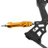 AMEYXGS Archery Bowfishing Reel Seat Spinning Aluminum Alloy Reel Seat Mount for Compound Bow Recurve Bow Spinning Reels Accessory (Yellow) view 4