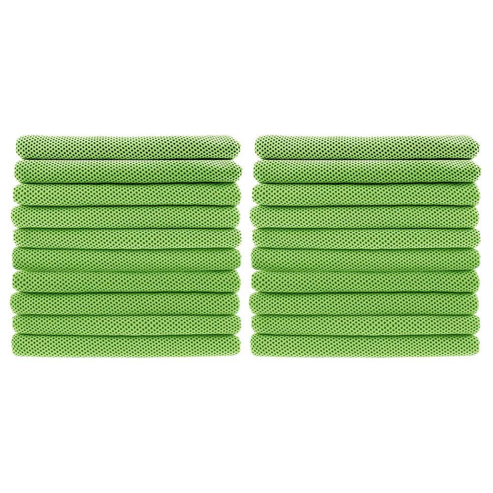 Peicees 20 Pack Microfiber Neck Cooling Towels Sports Sweat Towels Sweat Headband for Travel Beach Swimming Camping Climbing Gym Yoga Workout Backpacking