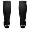 Combat Corner Slip On Elastic Muay Thai Shin Guards  Kickboxing, MMA Sparring and Training Protective Instep Shin Pads (Black) view 4