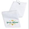 Printualist Personalized Golf Towel - Custom Embroidered Design & Name - Golf Clubs and Golf Balls Design - 16" x 26", White, Absorbent Cotton Terry Velour Fabric view 1