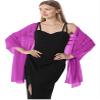 Hotshawl Chiffon Shawls and Wraps for Evening Dresses Women Elegant Soft Scarf Bridal Scarve Wedding Stole (Rose, One Size) view 2