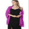 Hotshawl Chiffon Shawls and Wraps for Evening Dresses Women Elegant Soft Scarf Bridal Scarve Wedding Stole (Rose, One Size) view 3