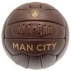 Manchester City FC Retro Leather Heritage Soccer Ball (One Size) (Brown) view 1