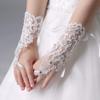 LeJulyeekay Flower Girls Gloves Pageant Lace Wrist Length Lace Wedding Dress Gloves 5-12Yrs view 4