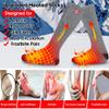 Spring Heated Socks Electric Rechargeable Winter Heated Socks for Men Women 3 Heating Settings Warm Cotton Thermal Socks for Riding Camping Hiking Skiing (Grey-3.7V2200Mah, Large) view 3
