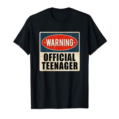 13th Birthday Shirt - Warning Official Teenager
