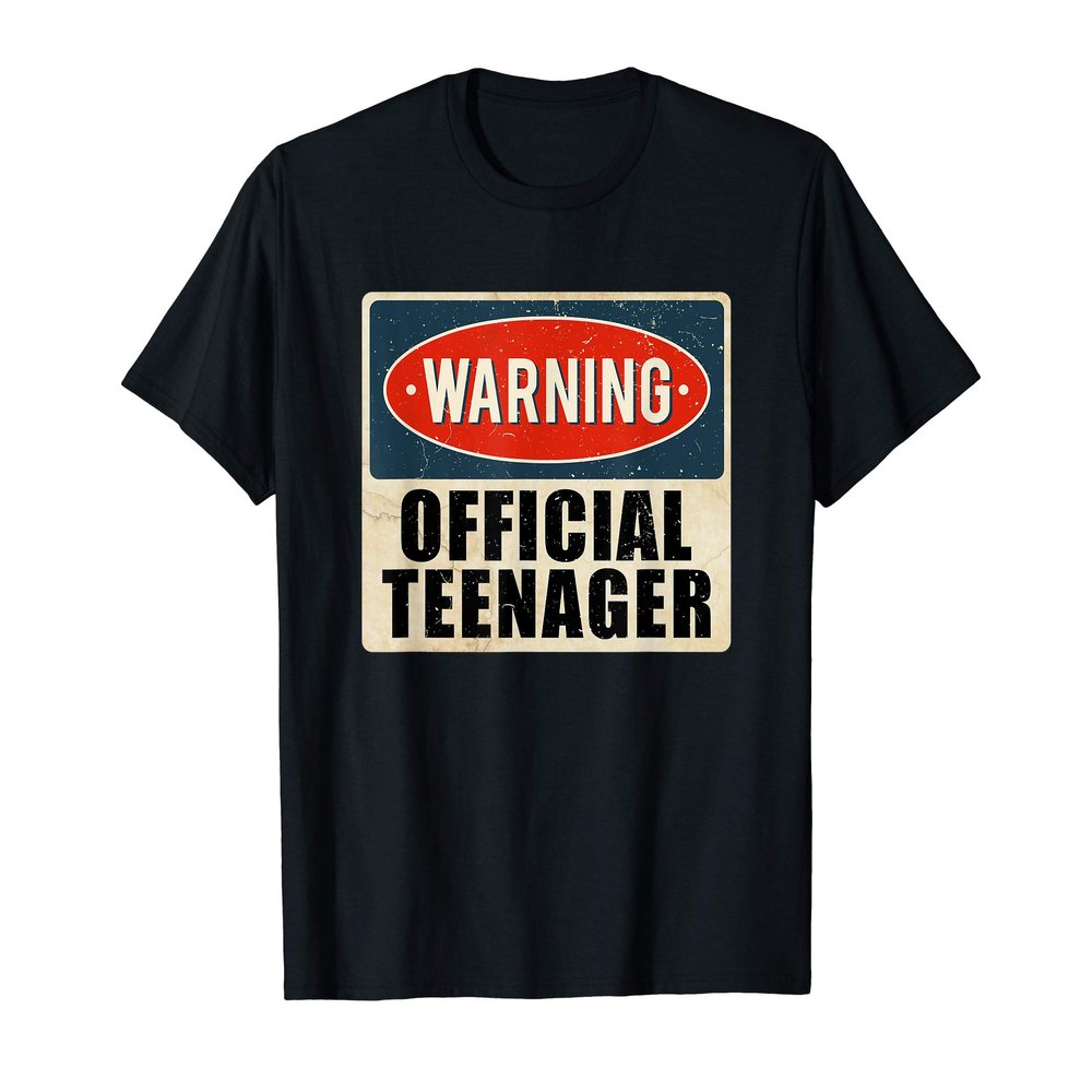 13th Birthday Shirt - Warning Official Teenager