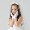 LeJulyeekay Flower Girl Gloves Satin Glove First Communion Short Princess Gloves for Wedding view 3