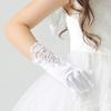 LeJulyeekay Flower Girl Gloves Satin Glove First Communion Short Princess Gloves for Wedding view 4