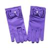 LeJulyeekay Girl's Holiday Wedding Pageant Satin First Communion Gloves Princess Gloves view 1