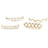 AKOAK 4 Pcs/set Small White Shoes DIY Decorative Button, Pearl Button, Shoe Accessories view 1