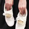 AKOAK 4 Pcs/set Small White Shoes DIY Decorative Button, Pearl Button, Shoe Accessories view 2