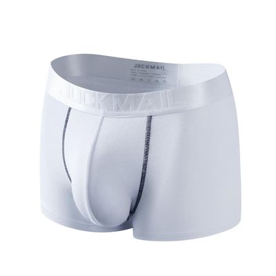 JOCKMAIL Men Underwear Boxer Shorts Modal Men Underwear Health Care Trunks Boxer Briefs White