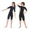 2.5mm Kids Shorty Wetsuit, Boys and Girls Full Body Thermal Neoprene Swimsuit, Back Zip Wet Suit for Scuba Diving, Swimming, Surfing view 2