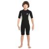 2.5mm Kids Shorty Wetsuit, Boys and Girls Full Body Thermal Neoprene Swimsuit, Back Zip Wet Suit for Scuba Diving, Swimming, Surfing view 3