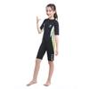 2.5mm Kids Shorty Wetsuit, Boys and Girls Full Body Thermal Neoprene Swimsuit, Back Zip Wet Suit for Scuba Diving, Swimming, Surfing view 4