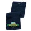 Printualist Personalized Golf Towel - Custom Embroidered Design & Name - Golf Course Design - 16" x 26", Blue, Absorbent Cotton Terry Velour Fabric view 1
