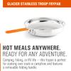 GSI Outdoors Stainless Troop Frypan for Camping and Outdoor Cooking view 2