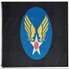 American Wholesale Superstore 3x5 Eagle Wings Flag Background Blue with Logo 100D Woven Poly Nylon Flag 5x3 Banner Grommets Heavy Duty (RUF) view 1
