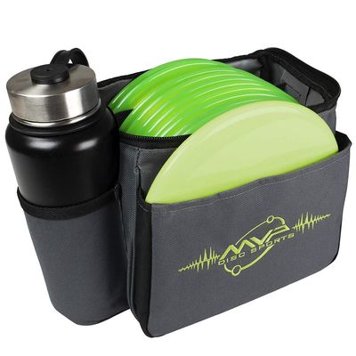 MVP Disc Sports Cell Disc Golf Starter Bag (Gray/Lime)