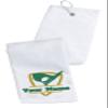 Printualist Personalized Golf Towel - Custom Embroidered Design & Name - Golf Clubs and Golf Balls Design - 16" x 26", White, Absorbent Cotton Terry Velour Fabric view 1