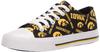 FOCO Iowa Hawkeyes NCAA Womens Low Top Repeat Print Canvas Shoes - 6