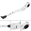 Bicycle Kick Stand, Bicycle Kickstand White Aluminum Alloy Adjustable Bike Side Stand Cycling Accessories Fits for 16" 20" 24" 26" Side Support Bike Cycling Kickstand view 3