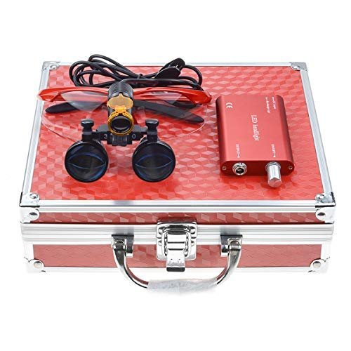 Aries Outlets 5W Clip Headlamp for 3.5X 420MM Loupe Aluminum Box DY-007 (Red)