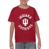 UGP Campus Apparel YS04 - Indiana Hoosiers Distressed Circle Logo Youth T-Shirt - Small - Cardinal view 2