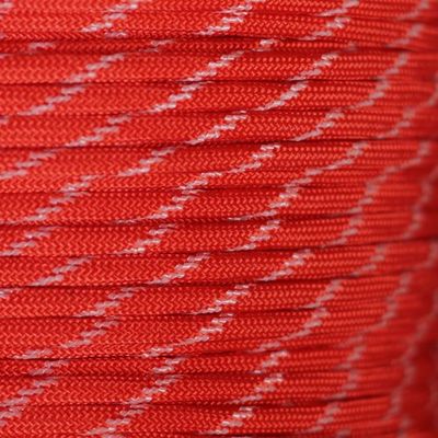 Glow in The Dark Paracord 7 Strand 550 Paracord with Glow in The Dark Tracers for Crafting, Utility, and Recreational Uses (100 Feet, Imperial Red Glow in The Dark)
