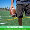 GoSports Combine Football 6 Pack - Regulation Size for High School and College - Official Composite Leather Balls view 2