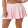BUBBLELIME 5"/19"/26" XXS-XL Women's UPF 50+ Adjustable Running Skort - Pleated Skirt_LIGHTPINK X-Small-5" Inseam