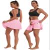 BUBBLELIME 5"/19"/26" XXS-XL Women's UPF 50+ Adjustable Running Skort - Pleated Skirt_LIGHTPINK X-Small-5" Inseam view 2