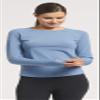 Solbari UPF 50+ Women's Sun Protection Long Sleeve Rashguard Aqua Sport Collection - X-Small - Dusk Blue - UV Protection, Sun Protective view 3