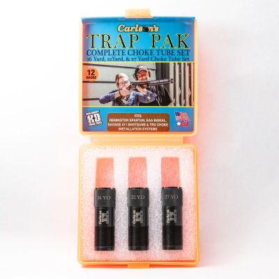 CARLSON'S Choke Tubes 12 Gauge for Tru-Choke [ 3 Pack | Modified, Improved Modified & Full ] Blued sSteel | Trap Pak Choke Tube | Made in USA