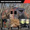 THUNDERBAY 270 Degree See Through Hunting Blind, Portable 2-3 Person Pop Up Ground Hunting Blinds, Durable See Thru Hunting Tent for Deer & Turkey Hunting, Floor Space 62" x 62" view 4