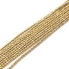 2mm Round Faceted Small Jewelry Loose Gemstone Beads Strand 15" Natural Stone for Necklace Bracelet DIY Design (#31 Gold Hematite) view 3