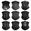 VCZUIUC Headwear Bandana Head Wrap Face Scarf Mask Neck Warmer Balaclava for Sports (One Size, 9PCS Black-2) view 1