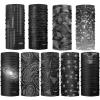 VCZUIUC Headwear Bandana Head Wrap Face Scarf Mask Neck Warmer Balaclava for Sports (One Size, 9PCS Black-2) view 2